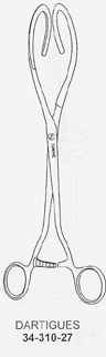 Dartigues Uterine Elevating Forcep
